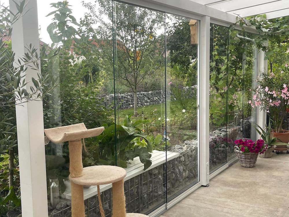 Glasschiebewand Garten Glasschiebewand Garten