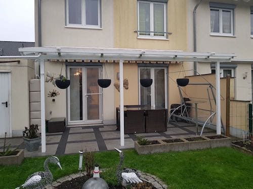 Carport aus Aluminium Weiß 600x300 Meter